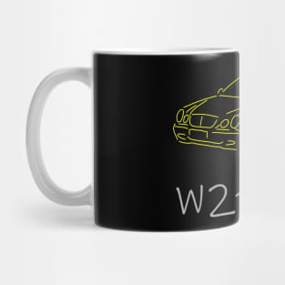 Mercedes W210 front  sketch grey yellow Mug